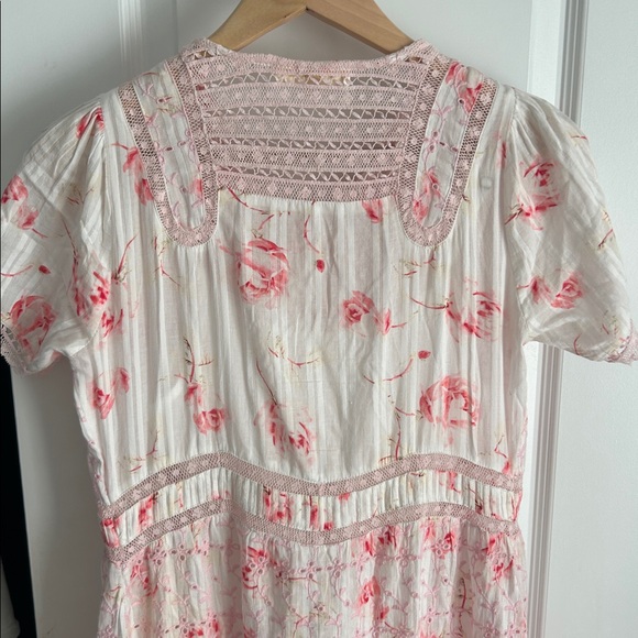 LoveShackFancy floral maxi button front dress with slip - Picture 9 of 10